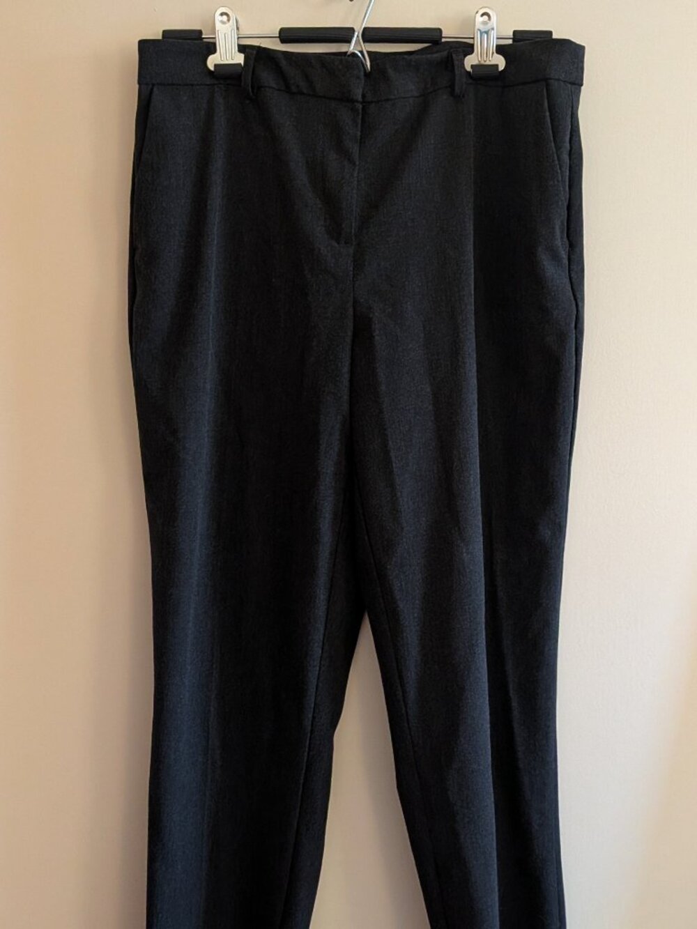 Adrienne Vittadini Gray, Ankle Length, Straight Leg, Dress Pant, Size 10